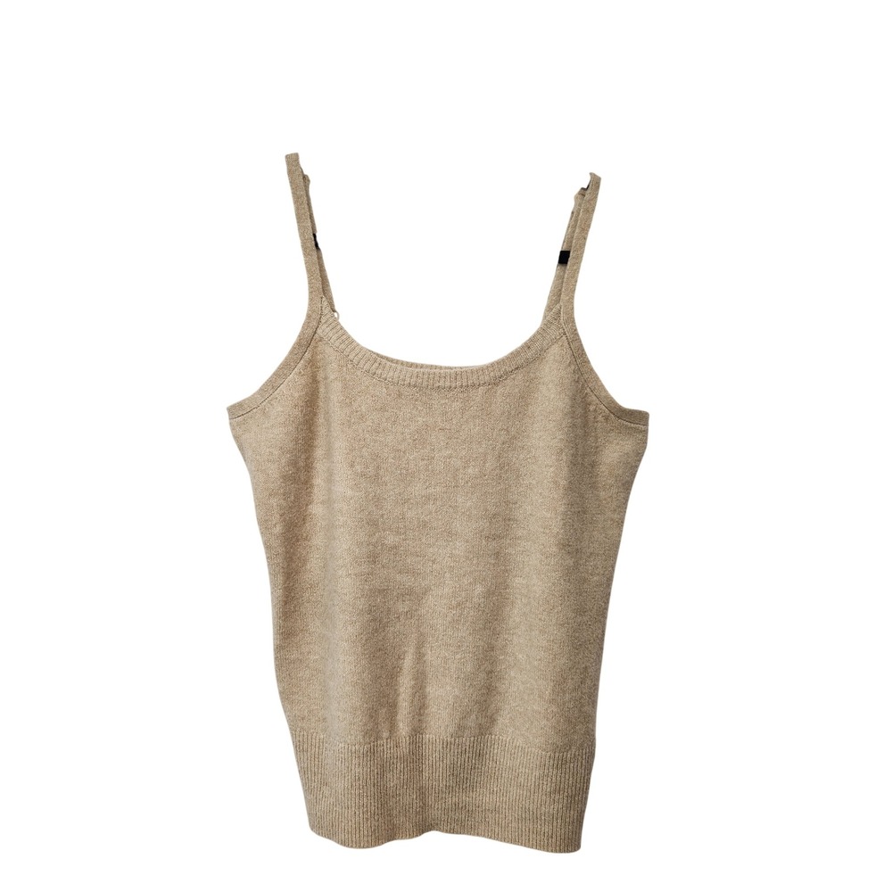 Torrid Plus Cozy Knit Sweater Tank Top Oatmeal Beige Adjustable Straps Women's 1